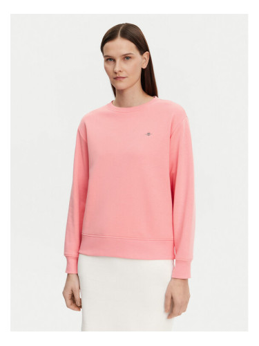 Gant Суитшърт Shield 4201414 Розов Relaxed Fit