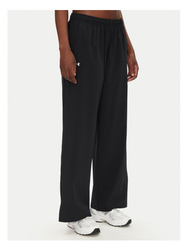 Under Armour Долнище анцуг Rival 1386453 Черен Wide Leg