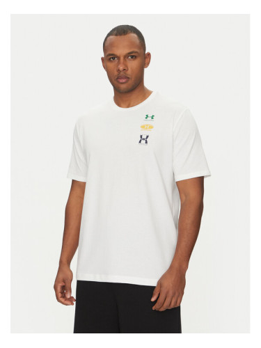 Under Armour Тишърт EVOL Logo 1390165 Бял Regular Fit