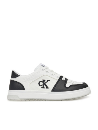 Calvin Klein Jeans Сникърси Low Cut Lace-Up Sneaker V3X9-82093-1697 S Бял