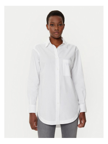 BOSS Риза 50530981 Бял Relaxed Fit