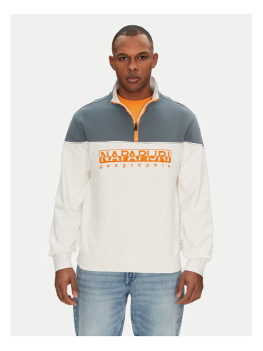 Napapijri Суитшърт B-Saturnia NP0A4ICHN1A1 Бял Regular Fit