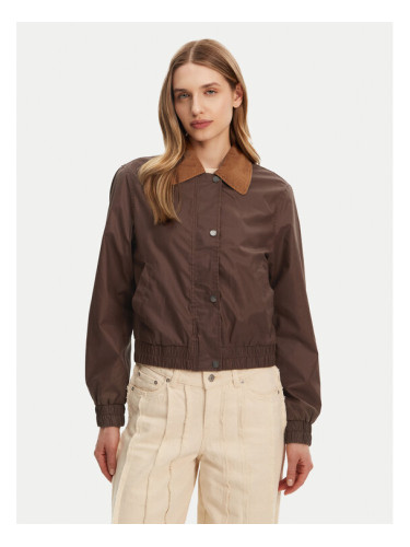 ONLY Яке от имитация на кожа Mountain 15335923 Кафяв Regular Fit