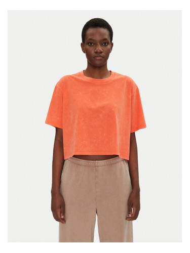 Under Armour Тишърт Rival Wash 1389724 Оранжев Loose Fit