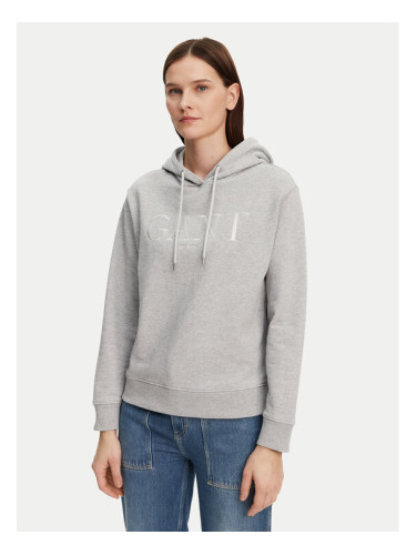 Gant Суитшърт 4200503 Сив Regular Fit