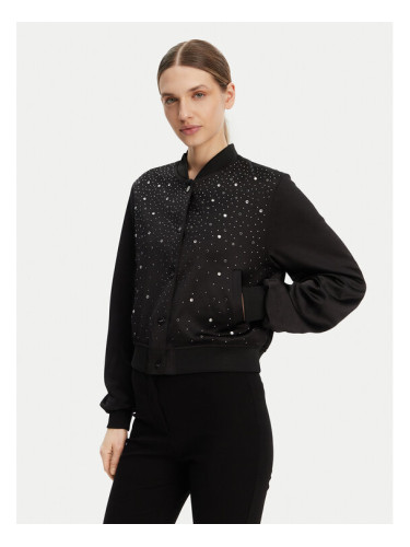 DKNY Яке бомбър P4JJZXIZ Черен Regular Fit