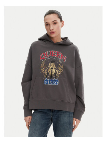 PINKO Суитшърт Makamba 104623 A2DB Сив Regular Fit