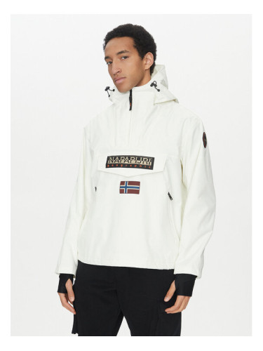 Napapijri Анорак Rainforest Next Sum NP0A4ILW Бял Loose Fit