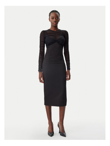 Patrizia Pepe Коктейлна рокля 8A1463/A375-K103 Черен Regular Fit