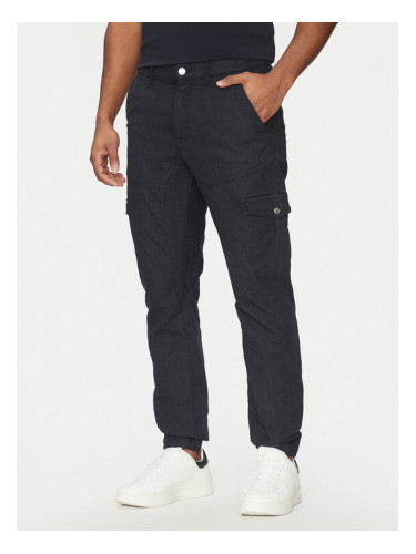 Guess Текстилни панталони M5RB54 WGXY1 Тъмносин Slim Fit