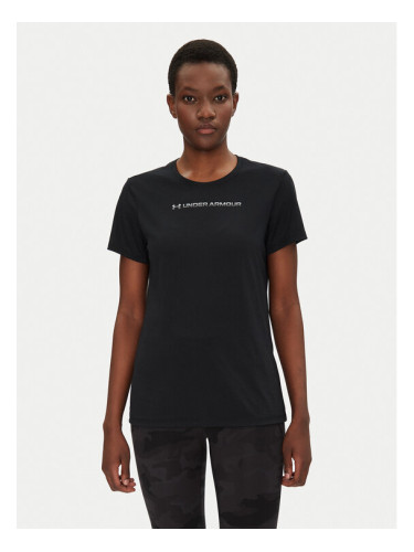 Under Armour Тениска от техническо трико Tech Pth Graphic SSC 1389726 Черен Regular Fit