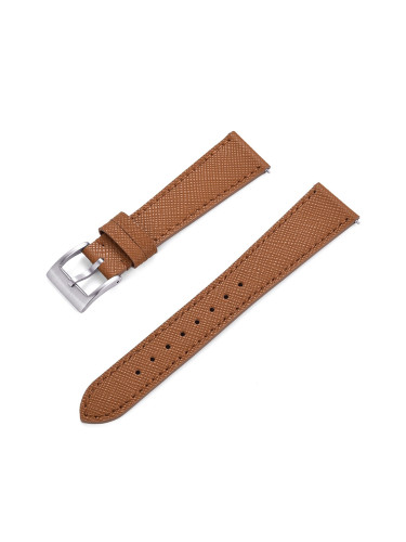 Кожена каишка 18 мм, кафява, RMN-GLB0114-18L-5A