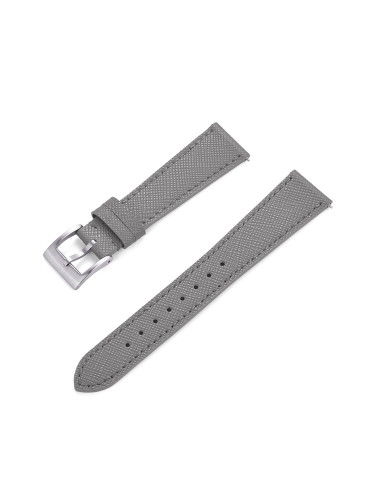 Кожена каишка 18 мм, сива, RMN-GLB0114-18L-8A