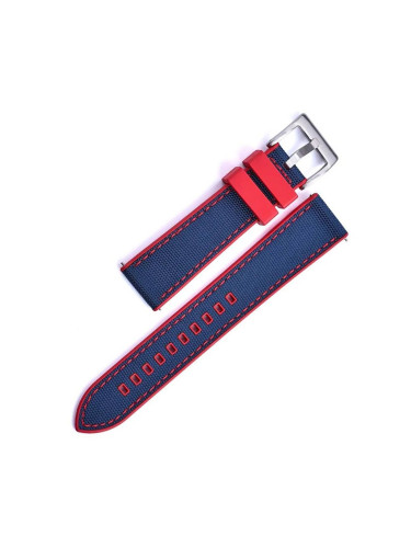 Хибридна каишка от текстил и каучук, 20 мм, синя, RMN-RWB064-20PC-2A4