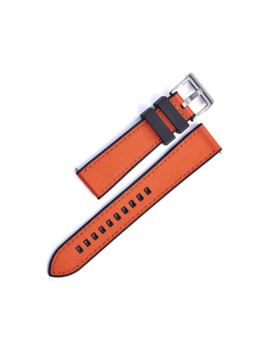 Хибридна каишка от текстил и каучук, 20 мм, оранжева, RMN-RWB064-20PC-4A2