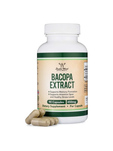 Bacopa extract/ Бакопа мониери, 450 mg, 90 капсули Double Wood