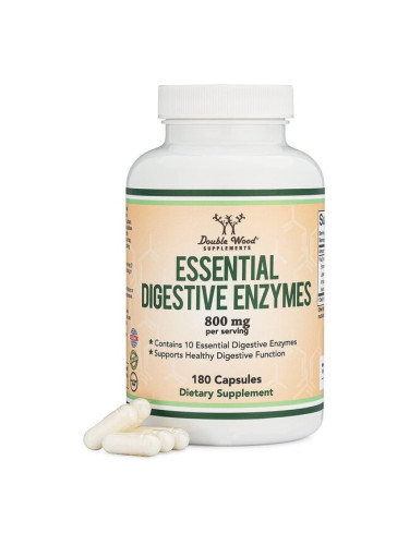Essential digestive enzymes - Храносмилателни ензими, 180 капсули Double Wood