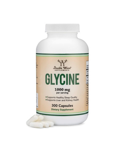 Glycine/ Глицин, 300 капсули Double Wood