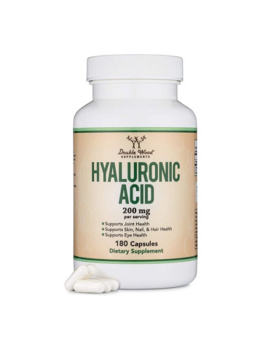 Hyaluronic acid - Хиалуронова киселина, 180 капсули Double Wood