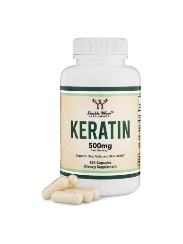 Keratin/ Кератин, 120 капсули Double Wood