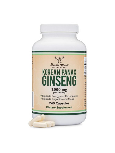 Korean Panax Ginseng - Корейски женшен, 240 капсули Double Wood