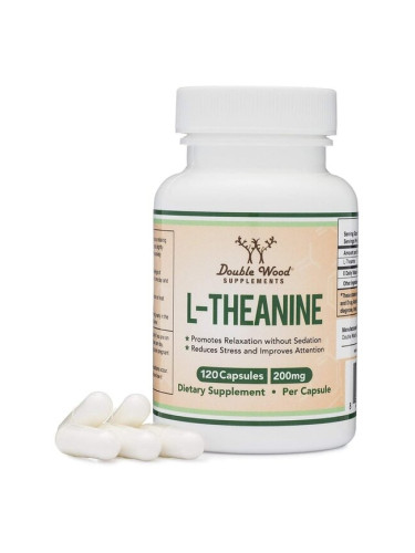 L-Theanine / Л-Теанин x 120 капсули Double Wood