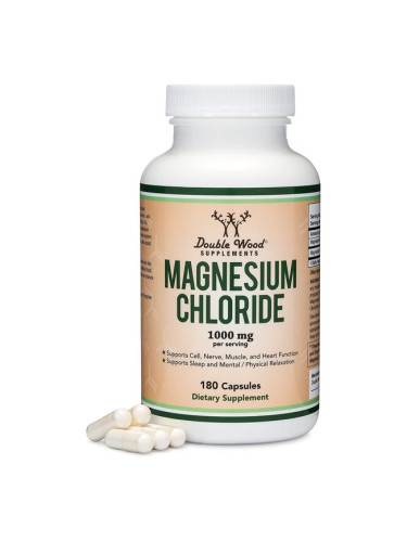 Magnesium chloride/ Магнезий (хлорид), 180 капсули Double Wood