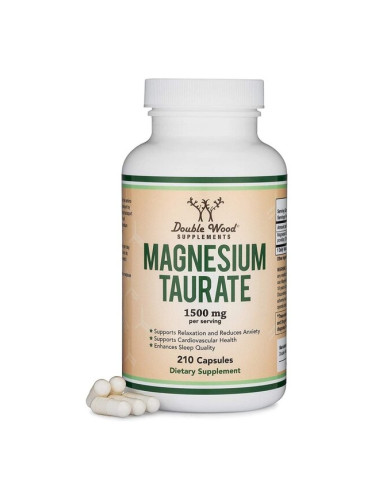 Magnesium taurate/ Магнезий таурат, 210 капсули Double Wood