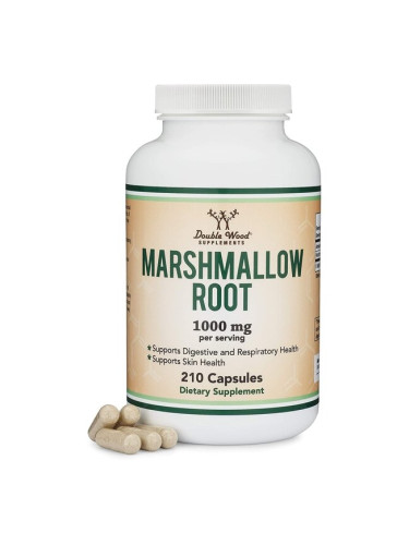Marshmallow root - Бяла ружа (корен), 210 капсули Double Wood