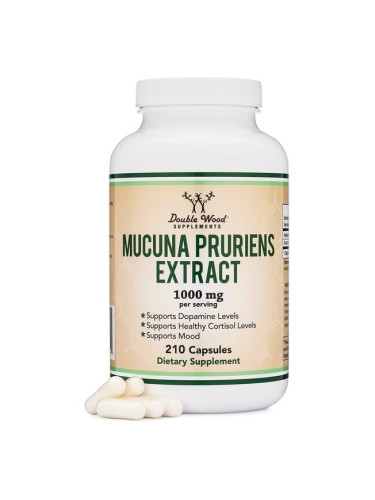 Mucuna pruriens extract/ Екстракт от мукуна, 210 капсули Double Wood