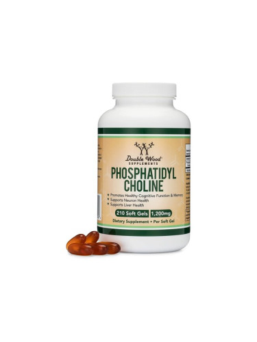 Фосфатидил Холин 1200 mg 210 софтгел капсули | Double Wood