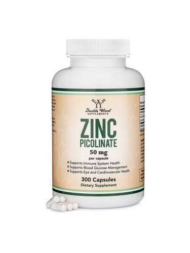 Zinc Picolinate/ Цинк (Пиколинат), 300 капсули Double Wood