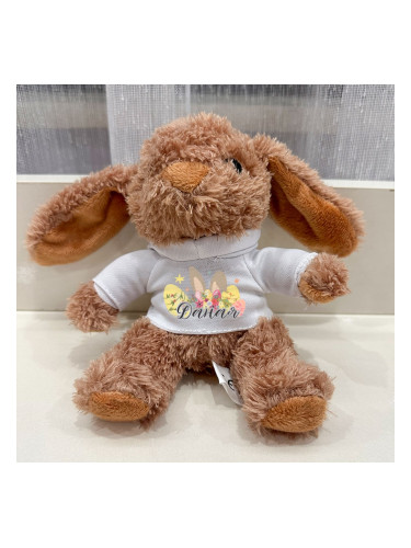 Плюшено великденско зайче с име