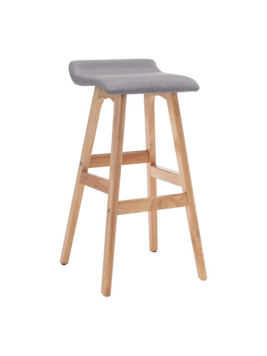 Sonata H Бар стол, светлосив, текстил