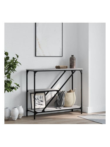 Sonata H Конзолна маса, сив сонома, 88,5x30x75 см, инженерно дърво