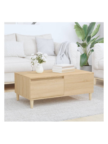 Sonata H Кафе маса, дъб сонома, 90x50x36,5 см, инженерно дърво