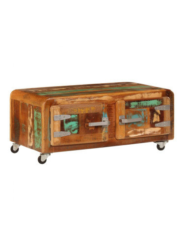 Sonata H Маса за кафе, 85x55x40 см, масивно регенерирано дърво