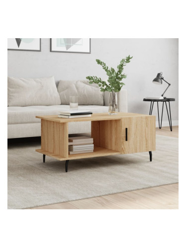 Sonata H Кафе маса, дъб сонома, 90x50x40 см, инженерно дърво