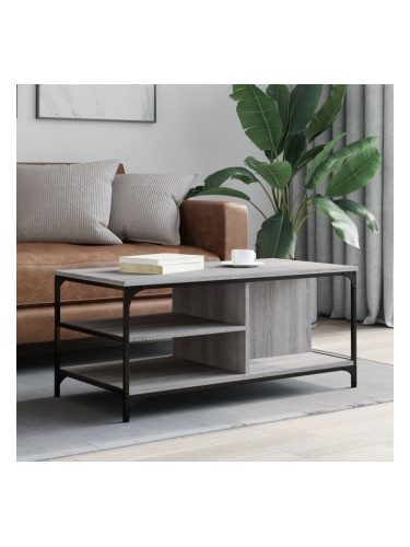 Sonata H Кафе маса, сив сонома, 100x50x45 см, инженерно дърво