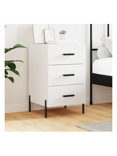 Sonata H Нощно шкафче, черно, 40x40x66 см, инженерно дърво