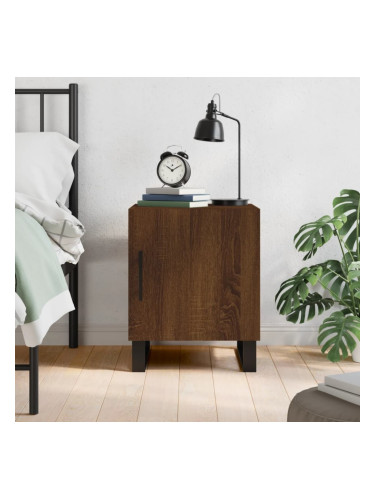 Sonata H Нощно шкафче, Кафяв дъб, 40x40x50 см, инженерно дърво