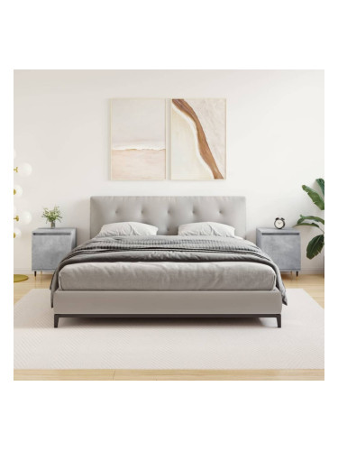 Sonata H Нощни шкафчета 2 бр бетонно сиво 40x30x50 см инженерно дърво