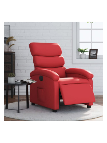 Sonata H Електрически стол реклайнер, червен, изкуствена кожа