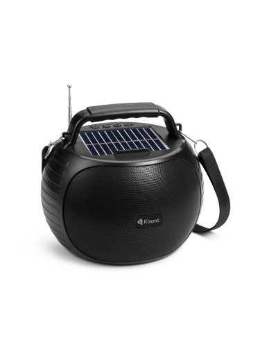 Тонколона Kisonli SC-22, Bluetooth, Солар, USB, SD, AUX, Различни цветове - 22322
