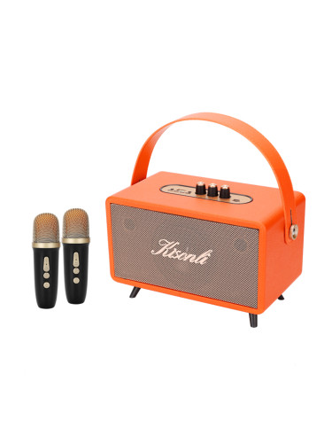 Тонколона Kisonli G109, Караоке, Bluetooth, USB, SD, AUX, Черен - 22307