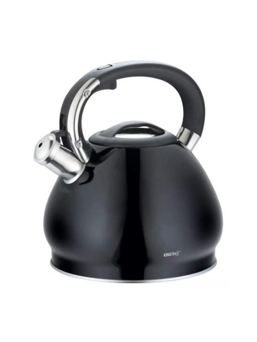Чайник Kinghoff KH 1221, 3.4 л, Свирещ, Индукция, Черен