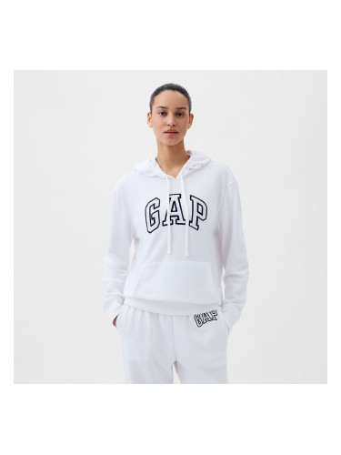 Суитшърт GAP Pullover Logo Hoodie Optic White V6 L