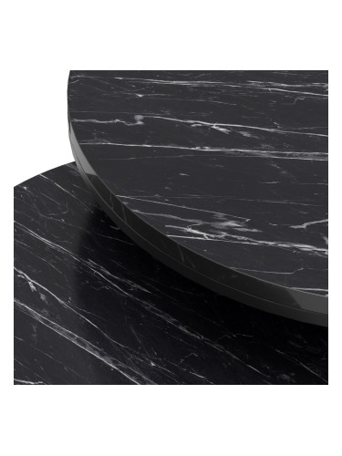 Холна маса Skagen в комплект от 2 мраморни, черни []