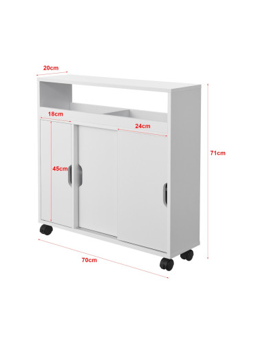 Шкаф за баня Lumijoki 71x70x20см бял []