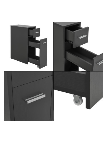 Шкаф за баня Kauhajoki 61x20x45см тъмносив []